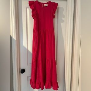 Universal Thread Flutter Sleeve Tiered Maxi Dress